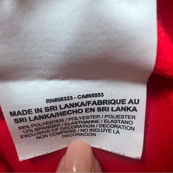 Nike Pro Dri-Fit Long Sleeve 1/2 Zip Pullover Running Top Red Pattern Size Small - Picture 10 of 11